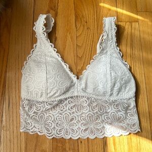 White Lace Hollister Bralette